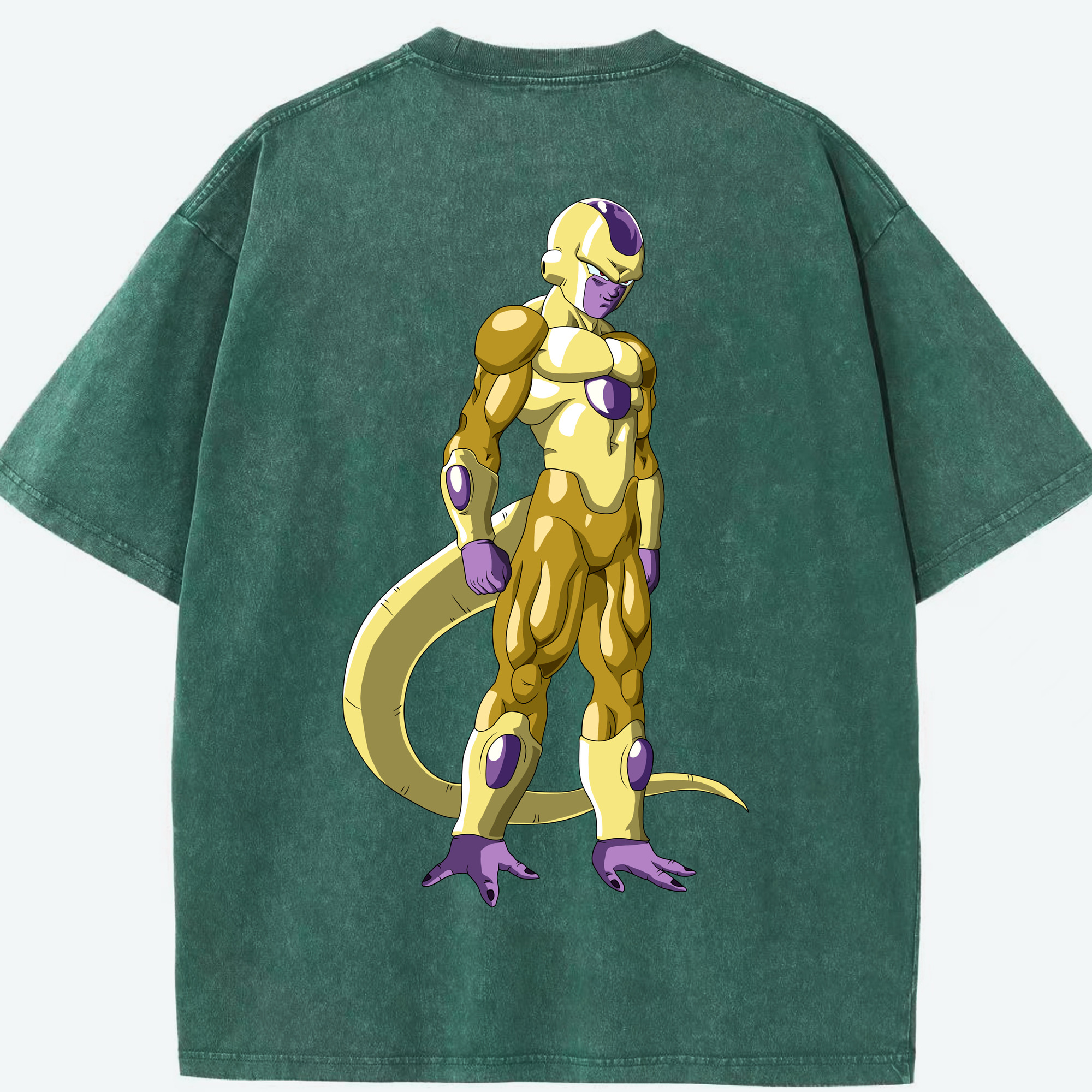 （画像用） ドラゴンボール フリーザ DRAGON BALL Frieza 綿100% ヴィンテージ風 半袖Tシャツ（背面プリント）